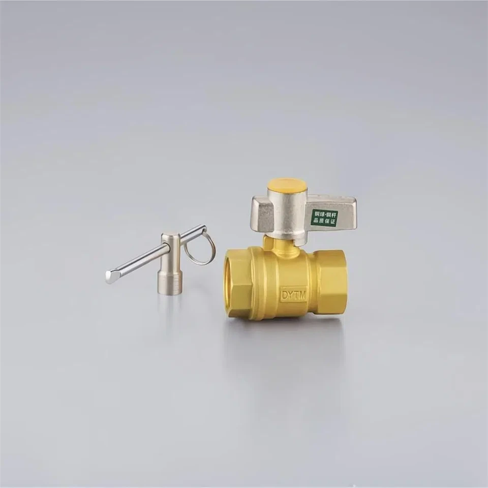 Van bi khóa đường kính chân đồng thau